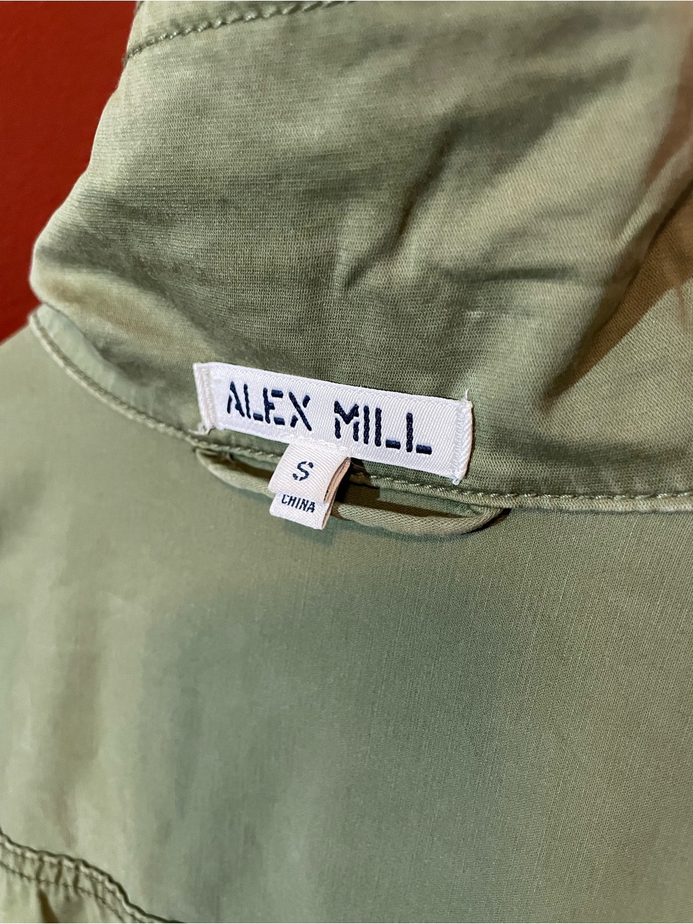 Alex Mill Women’s Standard Stretch Cotton Army Green Utility Workwear Jumpsuit - Picture 3 of 7